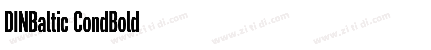 DINBaltic CondBold字体转换